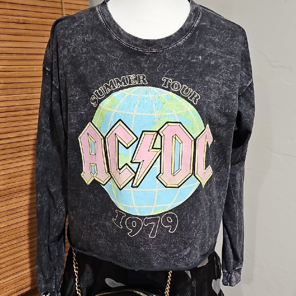 AC/DC Black Summer Tour 1979 Long Sleeve Tee